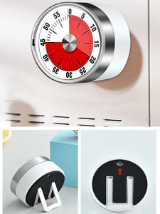 60-Minute Visual Timer For Kids Study Fridge Magnets Kitchen Timer Mechanical Stopwatch Alarm Clock Kitchen Cooking Accessories