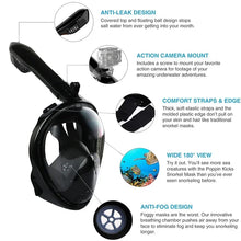 Load image into Gallery viewer, Full Face Children Underwater Snorkeling  Swimming Mask Set Scuba Diving Respirator Masks Anti Fog Safe Breathing for Kids Adult
