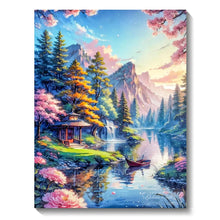 Load image into Gallery viewer, 5D Diamond Painting Kit - Aurora Landscape Mosaic, Full Round Drill for DIY Home Decor
