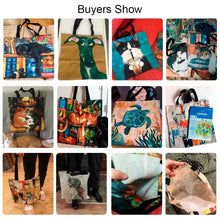 Load image into Gallery viewer, Van Gogh Canvas Bag – Starry Night &amp; Sunflower Oil Painting Handbag
