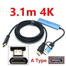 Load image into Gallery viewer, 2in1 USB &amp; Type-C to Micro / Mini HDMI-compatible Video Capture Card Live Streaming Cable for Sony Canon Nikon Fuji Camera PC 4K
