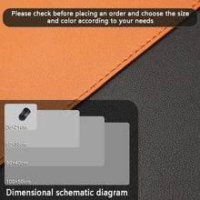 Load image into Gallery viewer, Large PU Leather Office Desk Mat – Waterproof Dual-Tone Mouse Pad &amp; Keyboard Desk Protector for Home or Office
