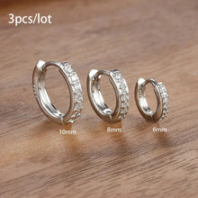 Load image into Gallery viewer, 3-Piece Star Drop Earrings Set – 18K Gold Stainless Steel Dangle Jewelry
