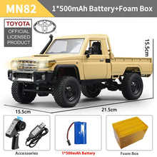 Load image into Gallery viewer, ZWN 1:12 Full Scale RC CAR MN82 Upgraded MN82 PRO Controllable Headlights 2.4G 4WD Off-Road Car Pick Up Truck Toy for Kids Gifts
