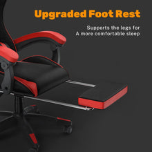 Load image into Gallery viewer, Gaming Chair with Footrest Gamer Chairs Ergonomic with Lumbar Cushion Headrest Gaming Chair Height Adjustable Computer Chair
