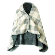Load image into Gallery viewer, Double-Layer Tartan Plaid Blanket Scarf – Warm Winter Shawl for Women
