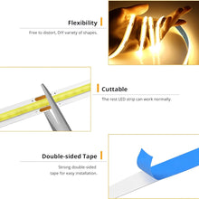 Load image into Gallery viewer, LED COB USB Strip Light – Touch Dimmer Indoor Lighting
