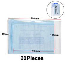 Load image into Gallery viewer, 20/15pcs Self-sealing Sterilization Pouches Bags Disposable Medical-grade Storage Bags Dental Makeup Piercing Tattoo Accessories
