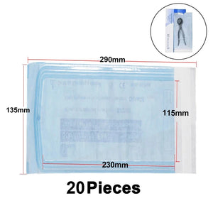 20/15pcs Self-sealing Sterilization Pouches Bags Disposable Medical-grade Storage Bags Dental Makeup Piercing Tattoo Accessories