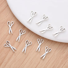 Load image into Gallery viewer, 50pcs Exquisite Vintage Scissor Charm Dangles for Women&#39;s Fashion Jewelry Making Bracelet Necklace Supplies Pendant DIY Earring
