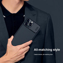 Load image into Gallery viewer, Unique Camera Protection Case for iPhone 14 Pro Max / for iPhone 13 Pro with Slide Camera Cover Protector Hard Cover 12 mini Slim Fit Thin Protective Shockproof Cover with Slide Camera Cover
