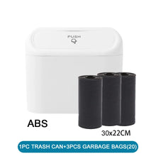 Load image into Gallery viewer, Car Trash Can (with Lid) Contains 60 (300) Garbage Bags, Small Car Trash Can, Leak-proof Mini Car Accessories
