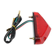 Load image into Gallery viewer, Universal 12V Motorcycle Tail Light License Plate Lamp Brake Stop Lights For Scooters Mopeds Motocross Dirt Bike Accessories
