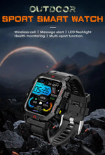 Load image into Gallery viewer, LAXASFIT 2024 Outdoor Military Men's Smart Watch Bluetooth
