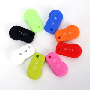 Silicone Car Key Fob Case Cover Protect Hood Set Remote Key Shell For Citroen DS3 Folding Flip 2 Button Keys Skin Accessories