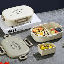 Load image into Gallery viewer, 3-Compartment 800ml Lunch Box – Portable Microwaveable Bento Container
