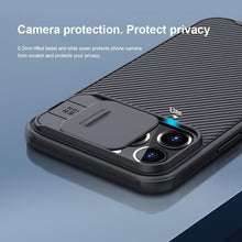 Load image into Gallery viewer, Unique Camera Protection Case for iPhone 14 Pro Max / for iPhone 13 Pro with Slide Camera Cover Protector Hard Cover 12 mini Slim Fit Thin Protective Shockproof Cover with Slide Camera Cover
