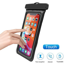 Load image into Gallery viewer, Universal Waterproof Phone Case Swim Bag For iPhone 11 13 Pro Max Water Sports Beach Pool Cover Universal Waterproof Phone Case  Waterproof Phone Pouch for iPhone
