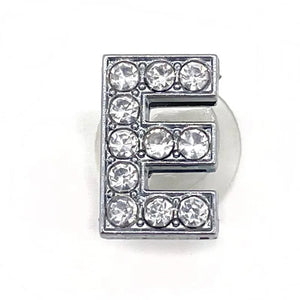 1pcs Metal Shoes Charms Accessories Garden Rhinestones Letters Shoe Decorations Diy Charm For Crocs Pins Chain X-mas Women Gifts