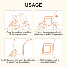 Load image into Gallery viewer, 5PC Portable Hydrocolloid Adhesive Dressing Wound Dressing Self Adhesive Breathable Ultra Thin Waterproof Bedsore Heal Pad Patch
