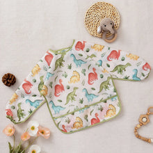 Load image into Gallery viewer, Waterproof Long Sleeve Baby Bib | Washable Feeding Bib with Full Coverage &amp; Easy Clean Design
