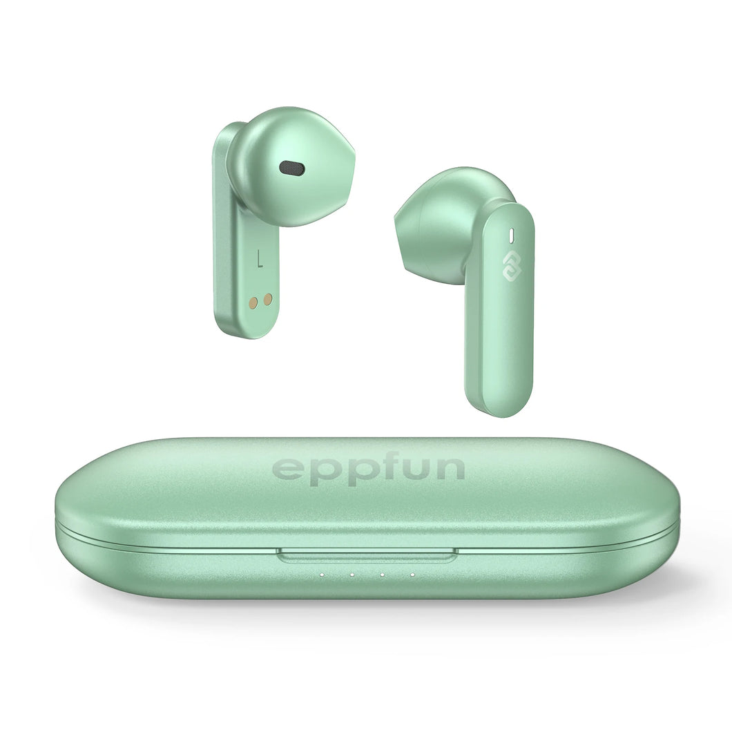 Eppfun Cutemeet 300 Metal Tws Earbuds Qualcomm QCC3040 Aptx Adaptive/AAC  Earphones  CVC8.0 4 Mics Noise Cancellation Headphones