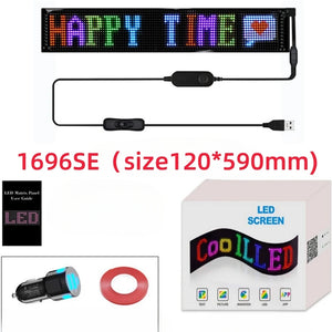 Waterproof LED Matrix Pixel Panel 5VUSB Flexible Addressable DIY Pattern Graffiti Scrolling Text Animation Display Car Bar Decor