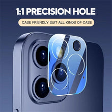Load image into Gallery viewer, 4Pc Camera Lens Protector For iPhone 14 13 12 Pro Max Full Cover Tempered Glass For iPhone 13 12 Mini Camera Protector Lens Film Camera Protective Glass For iphone
