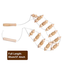 Load image into Gallery viewer, Wooden Therapy Massage Roller for Back Pain Relief &amp; Body Shaping
