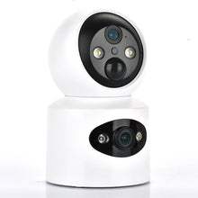 Load image into Gallery viewer, Dual Lens PTZ IP Camera 4000 mA Battery Wireless Auto Track Cctv Security Surveillance Video Full Color Night Vision HD Home Cam
