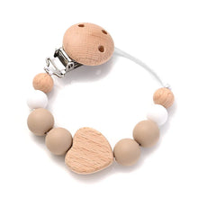 Load image into Gallery viewer, Baby Pacifier Chain Clip Silicone Teether Beads Soother Toy
