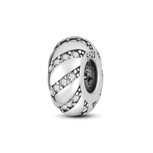 Load image into Gallery viewer, 100% 925 Sterling Silver Rainbow Zircon Butterfly Dragon Silicone Stopper Charms - Colorful Beads for DIY Bracelets, Customizable Jewelry for All Occasions
