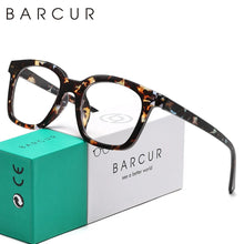 Load image into Gallery viewer, BARCUR Fashion Retro Leopard Pattern Women's Presbyopia Glasses Durable Multi-Degree PC Rectangular Small Frame with Transparent Acrylic Lenses for Reading or Work
