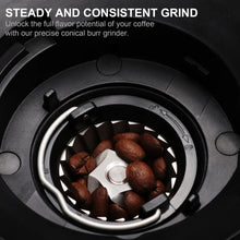 Load image into Gallery viewer, BioloMix Automatic Burr Mill Electric Coffee Grinder with 30 Gears for Espresso American Coffee Pour Over Visual Bean Storage
