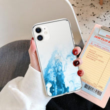 Load image into Gallery viewer, Luxury Marble Transparent Phone Case For iPhone 11 12 Pro XS Max X XR 7 8 Plus Soft Silicone Shockproof Cover  Green Marble Design Gold Sparkly Glitter Protective Stylish Slim Thin Cute Case for Phone
