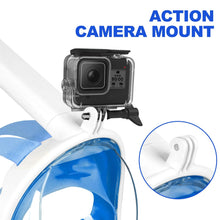 Load image into Gallery viewer, Full Face Snorkel Mask Adults,Suitable for Beginners Dry Top Snorkeling Gear 180 Degrees Panoramic View,Anti-Fog Anti-Leak
