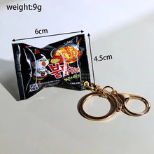 Load image into Gallery viewer, Simulation Instant Noodles Keychain On The Phone Mini Snacks Pendant Bag Pendant Christmas Gifts For The New Year
