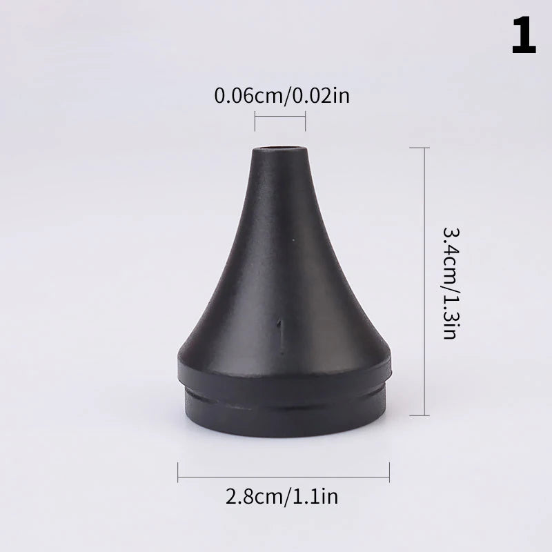 Medical Reusable Adult Child Non Disposable Speculum Earmuff Otoscope Accessory Ear Tip Funnel Nozzle Specula Cone Replacement