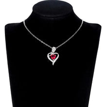 Load image into Gallery viewer, Elegant Style Heart shaped Pendant Necklace Hollow Design Mother's Day Gift Party Suitable for Best Friends Without Box
