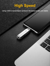 Load image into Gallery viewer, Kodak K273 Metal USB Flash Drive USB3.2 Type C Flash Drive 32GB 64GB 128GB 256GB High Speed for Car Laptop
