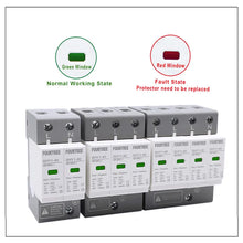Load image into Gallery viewer, AC SPD Surge Protection 2P 3P 4P 10〜20KA/20〜40KA /30KA〜60KA House Lightning  Protector Low-Voltage Arrester Protective Device
