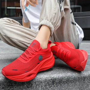 New Carbon Plate Running Shoes Men Co-branded Sneakers Women Soft Jogging Sports Shoes Cushion Marathon Athletic Training Shoes