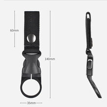 Load image into Gallery viewer, Webbing Buckle Hook Water Bottle Holder Clip Outdoor Nylon EDC Climb Carabiner Belt Backpack Hanger Camp Carabiner Belt Clip
