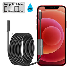 Load image into Gallery viewer, Endoscope Camera For iPhone APPLE Lightning 8MM Cars Endoscopic IP68 Waterproof 8 LEDs Borescope Inspection iPhone14 iPad iOS
