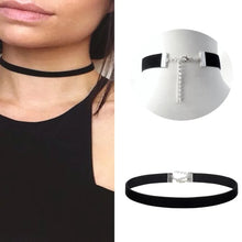 Load image into Gallery viewer, 2023 New Fashion Black Velvet Choker Necklace For Women&#39;s Goth Neck Chain In Aesthetic Jewelry Accessories Trending Products
