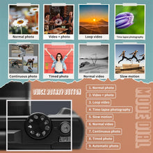 Load image into Gallery viewer, 4K Digital Camera for Photography and 18X Digital Zoom Camera 64MP Compact Vlogging Camera 3'' 180° Flip Screen with Flash
