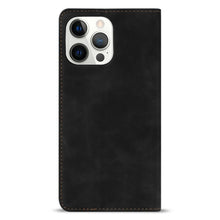 Load image into Gallery viewer, Wallet Skin Friendly Magnetic Flip With Card Slot Leather Case For iPhone 14 Pro Max 13 12 11 SE X XR XS Max Popular PU Leather Impact Resistant Built-In Magnet Card Holder Pockets Stand Function
