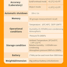 Load image into Gallery viewer, ELERA Infrared Digital Thermometer Forehead Ear Body Fever Termometre Multi-function Non-contact Temperature Measurement Device
