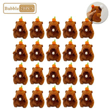 Load image into Gallery viewer, Plush Capybara Keychain – Cute Persimmon Wagging Tail Pendant Toy
