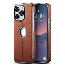 Load image into Gallery viewer, Luxury Texture Leather Case for iPhone 14 Pro MAX Plus Case With Hole Silicone Full Protection Back Cover Thin Flexible Soft Grip Luxury PU Leather Cover  Durable Anti-Scratch Full Phone Cases
